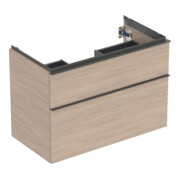 Geberit Waschtischunterschrank iCon 88,8x61,5x47,6cm, 2 L, Eiche/Gr. la. ma