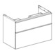 Geberit Waschtischunterschrank iCon 88,8x61,5x47,6cm, 2 L, Eiche/Gr. la. ma