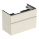 Geberit Waschtischunterschrank iCon 88,8x61,5x47,6cm, 2 L, sa hgl/Gr. sa ma-1