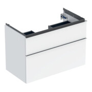 Geberit Waschtischunterschrank iCon 88,8x61,5x47,6cm, 2 L, w/l hgl/Gr. vc
