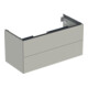Geberit Waschtischunterschrank One 103,6x50,4x47cm, greige/lackiert m, 2 L-1