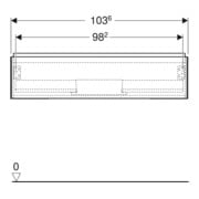 Geberit Waschtischunterschrank One 103,6x50,4x47cm, lava/lackiert m, 1 L-5