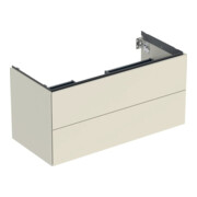 Geberit Waschtischunterschrank One 103,6x50,4x47cm, sand-grau/l hg, 2 Laden
