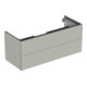 Geberit Waschtischunterschrank One 118,4x50,4x47cm, greige/lackiert m, 2 L-1