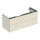 Geberit Waschtischunterschrank One 118,4x50,4x47cm, sand-grau/l hg, 2 Laden-1
