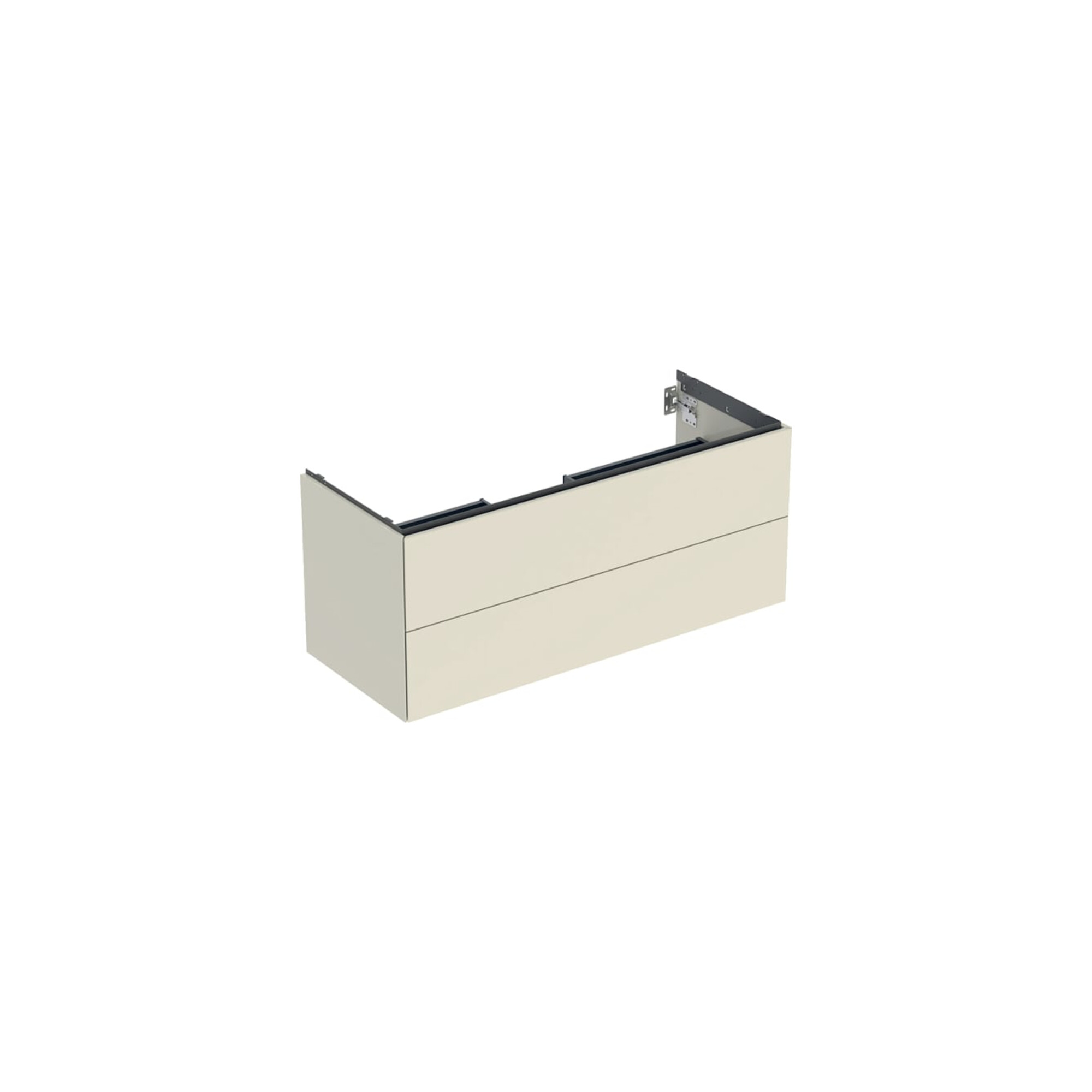 Geberit Waschtischunterschrank One 118,4x50,4x47cm, sand-grau/l hg, 2 Laden