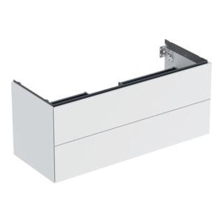 Geberit Waschtischunterschrank One 118,4x50,4x47cm, w/lack. ma, 2 Laden