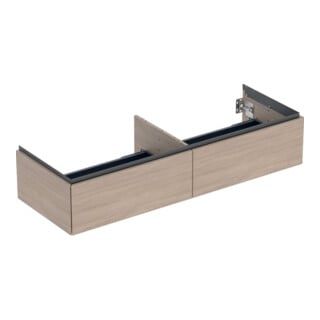 Geberit Waschtischunterschrank One 133,2x50,4x47cm, 2 L, Eiche/Mela Holzst.