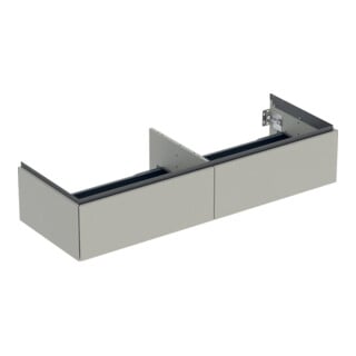 Geberit Waschtischunterschrank One 133,2x50,4x47cm, 2 L, greige/lackiert ma