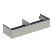 Geberit Waschtischunterschrank One 133,2x50,4x47cm, 2 L, greige/lackiert ma