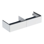 Geberit Waschtischunterschrank One 133,2x50,4x47cm, 2 Laden, w/lack. matt
