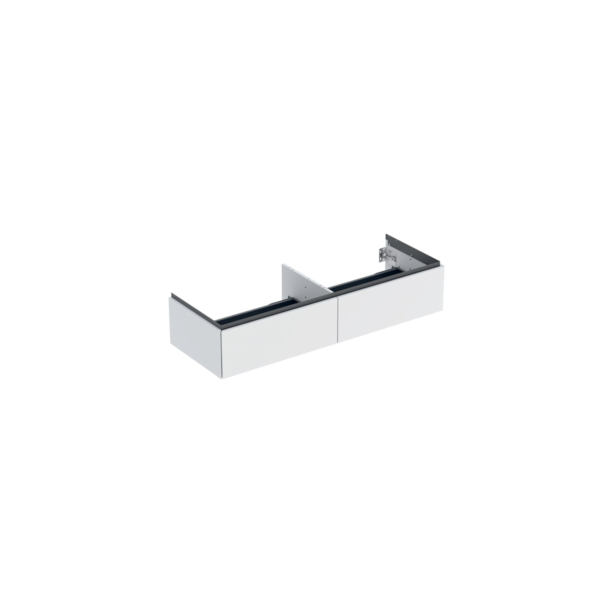 Geberit Waschtischunterschrank One 133,2x50,4x47cm, 2 Laden, w/lack. matt