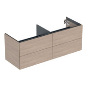 Geberit Waschtischunterschrank One 133,2x50,4x47cm, 4 L, Eiche/Mela Holzst.