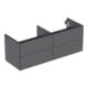 Geberit Waschtischunterschrank One 133,2x50,4x47cm, 4 L, lava/lackiert ma-1