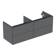 Geberit Waschtischunterschrank One 133,2x50,4x47cm, 4 L, lava/lackiert ma