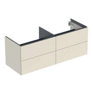 Geberit Waschtischunterschrank One 133,2x50,4x47cm, 4 L, sand-grau/l hg