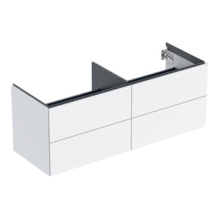 Geberit Waschtischunterschrank One 133,2x50,4x47cm, 4 L, w/lack. hochgl.