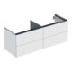 Geberit Waschtischunterschrank One 133,2x50,4x47cm, 4 Laden, w/lack. matt-1