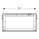 Geberit Waschtischunterschrank One 2 Laden, we. hochglanz, 74,5x46,5x39,6cm-5