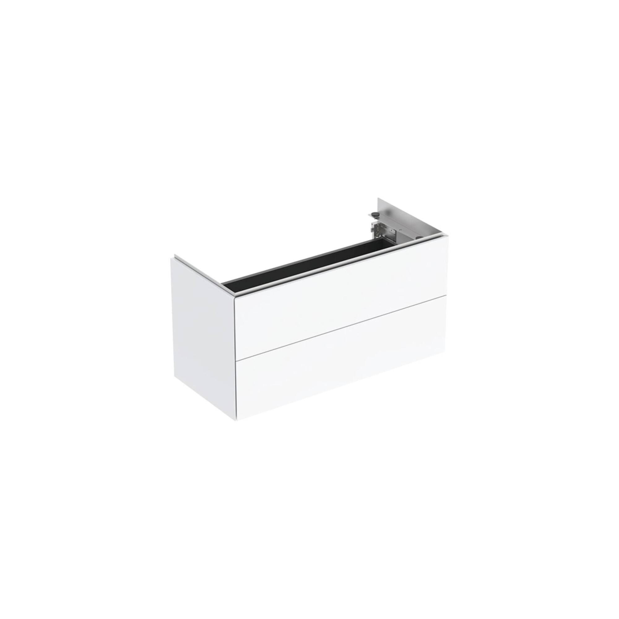 Geberit Waschtischunterschrank One 2 Laden, we. hochglanz, 89,5x46,5x39,6cm