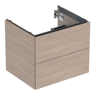 Geberit Waschtischunterschrank One 59,2x50,4x47cm, Eiche/Mela Holz, 2 Laden