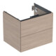 Geberit Waschtischunterschrank One 59,2x50,4x47cm, Eiche/Mela Holz, 2 Laden-1
