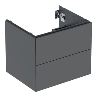 Geberit Waschtischunterschrank One 59,2x50,4x47cm, lava/lackiert m, 2 Laden
