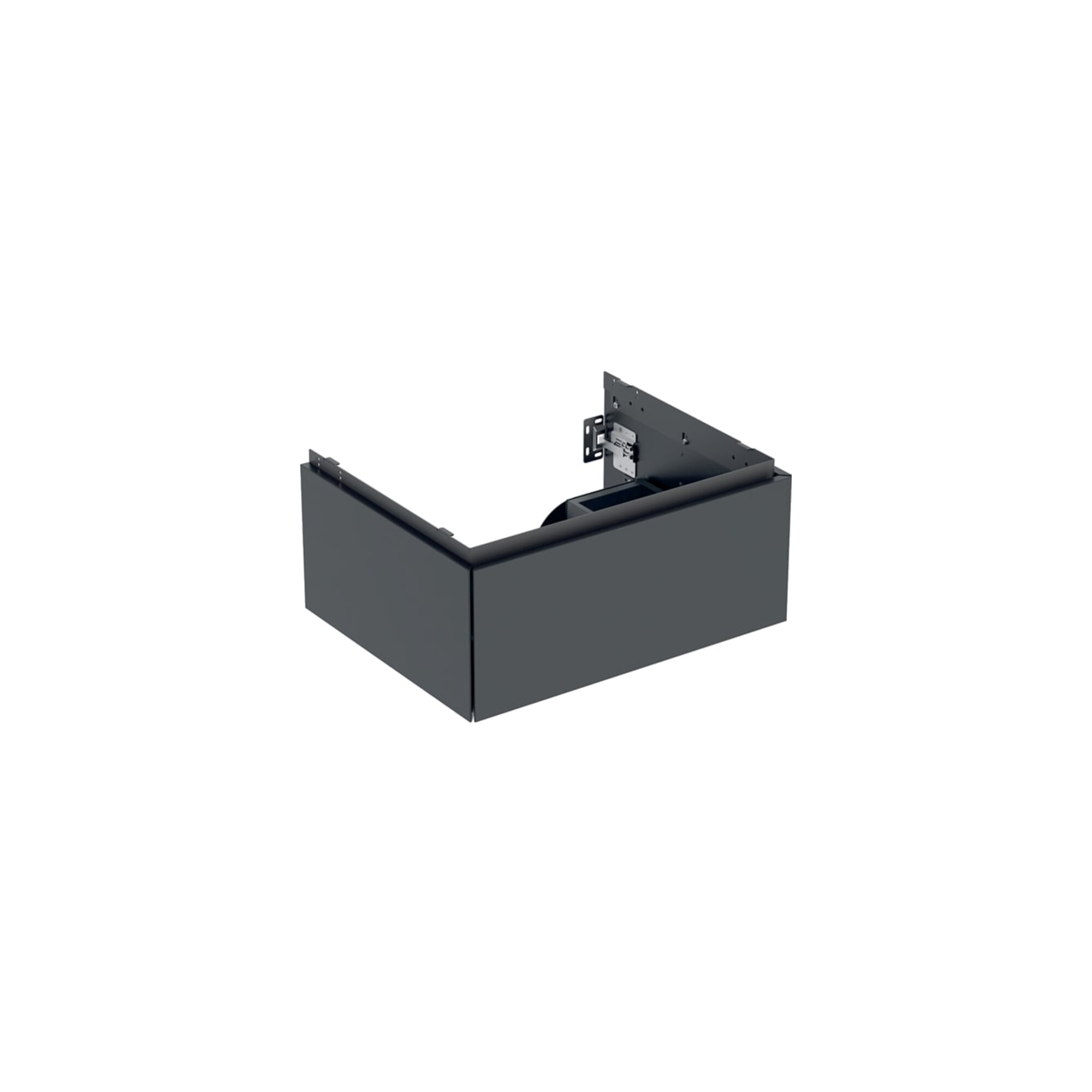 Geberit Waschtischunterschrank One 59,2x50,4x47cm, matt-sw, 1 Schubladen