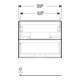 Geberit Waschtischunterschrank One 59,2x50,4x47cm, matt-sw, 2 Schubladen-4