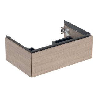 Geberit Waschtischunterschrank One 74x50,4x47cm, Eiche/Mela Holz, 1 Laden