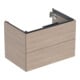 Geberit Waschtischunterschrank One 74x50,4x47cm, Eiche/Mela Holz, 2 Laden-1