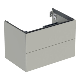 Geberit Waschtischunterschrank One 74x50,4x47cm, greige/lackiert m, 2 Laden