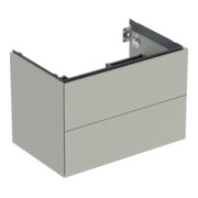 Geberit Waschtischunterschrank One 74x50,4x47cm, greige/lackiert m, 2 Laden