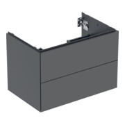 Geberit Waschtischunterschrank One 74x50,4x47cm, lava/lackiert ma, 2 Laden