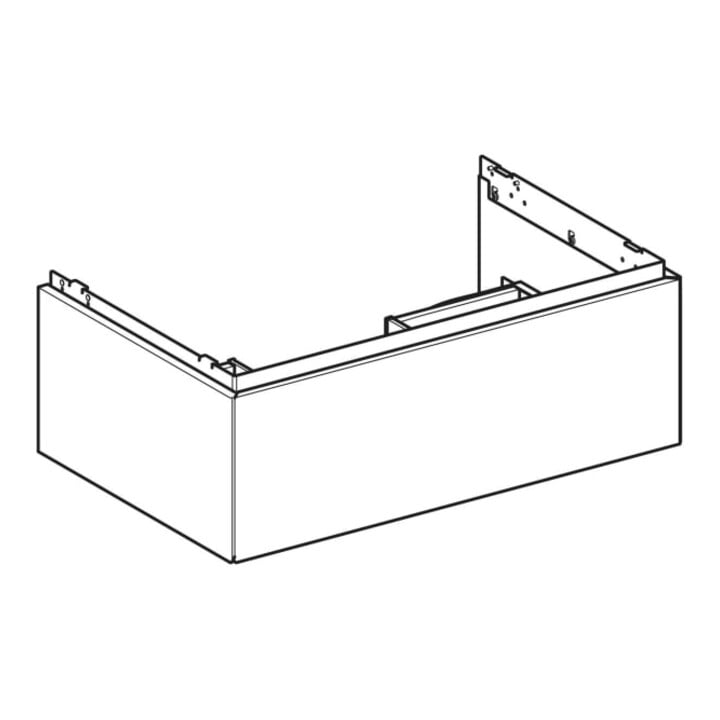 Geberit Waschtischunterschrank One 74x50,4x47cm, sand-grau/l hg, 1 Laden