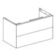Geberit Waschtischunterschrank One 88,8x50,4x47cm, Eiche/Mela Holz, 2 Laden