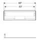 Geberit Waschtischunterschrank One 88,8x50,4x47cm, greige/lackiert m, 1 L