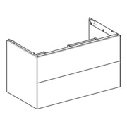 Geberit Waschtischunterschrank One 88,8x50,4x47cm, greige/lackiert m, 2 L-2