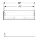 Geberit Waschtischunterschrank One 88,8x50,4x47cm, matt-sw, 1 Schubladen