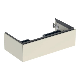 Geberit Waschtischunterschrank One 88,8x50,4x47cm, sand-grau/l hg, 1 Laden