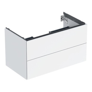 Geberit Waschtischunterschrank One 88,8x50,4x47cm, w/lack. hochgl., 2 Laden