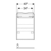 Geberit Waschtischunterschrank Renova Compact 40,8x60,5x23,1cm, 1 T, k, h.-gr./l hg-2