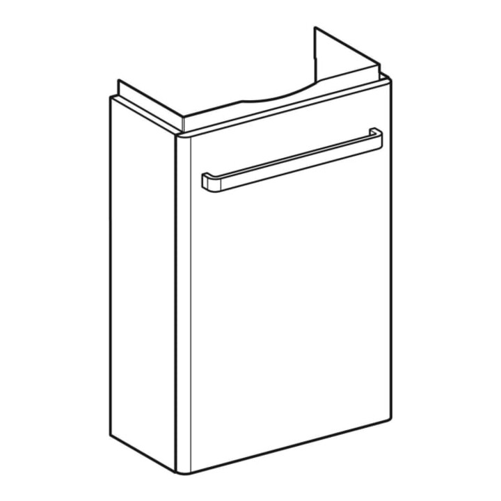 Geberit Waschtischunterschrank Renova Compact 40,8x60,5x23,1cm, 1 T, k, w/l hochgl.