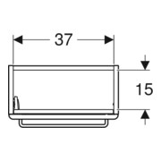 Geberit Waschtischunterschrank Renova Compact 40,8x60,5x23,1cm, 1 T, k, w/l hochgl.-5