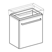 Geberit Waschtischunterschrank Renova Compact 55x60,4x36,7cm, 1 Tür, weiß hochglanz-4