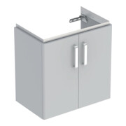 Geberit Waschtischunterschrank Renova Compact 59,7x60,5x39,7cm, 2 T, h.-gr./l. hochgl.