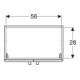 Geberit Waschtischunterschrank Renova Compact 59,7x60,5x39,7cm, 2 T, h.-gr./l. hochgl.