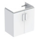 Geberit Waschtischunterschrank Renova Compact 59,7x60,5x39,7cm, 2 T, w/lack. hochgl.-1