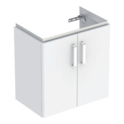 Geberit Waschtischunterschrank Renova Compact 59,7x60,5x39,7cm, 2 T, w/lack. hochgl.