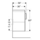 Geberit Waschtischunterschrank Renova Compact 59,7x60,5x39,7cm, 2 T, w/lack. hochgl.-5